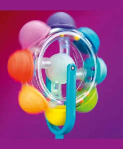 Sassy Light-Up Rainbow Reel Spinning Developmental Tray Toy