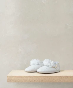 Scalloped Edge Flower Ballet Shoes