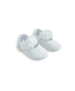 Scalloped Edge Flower Ballet Shoes