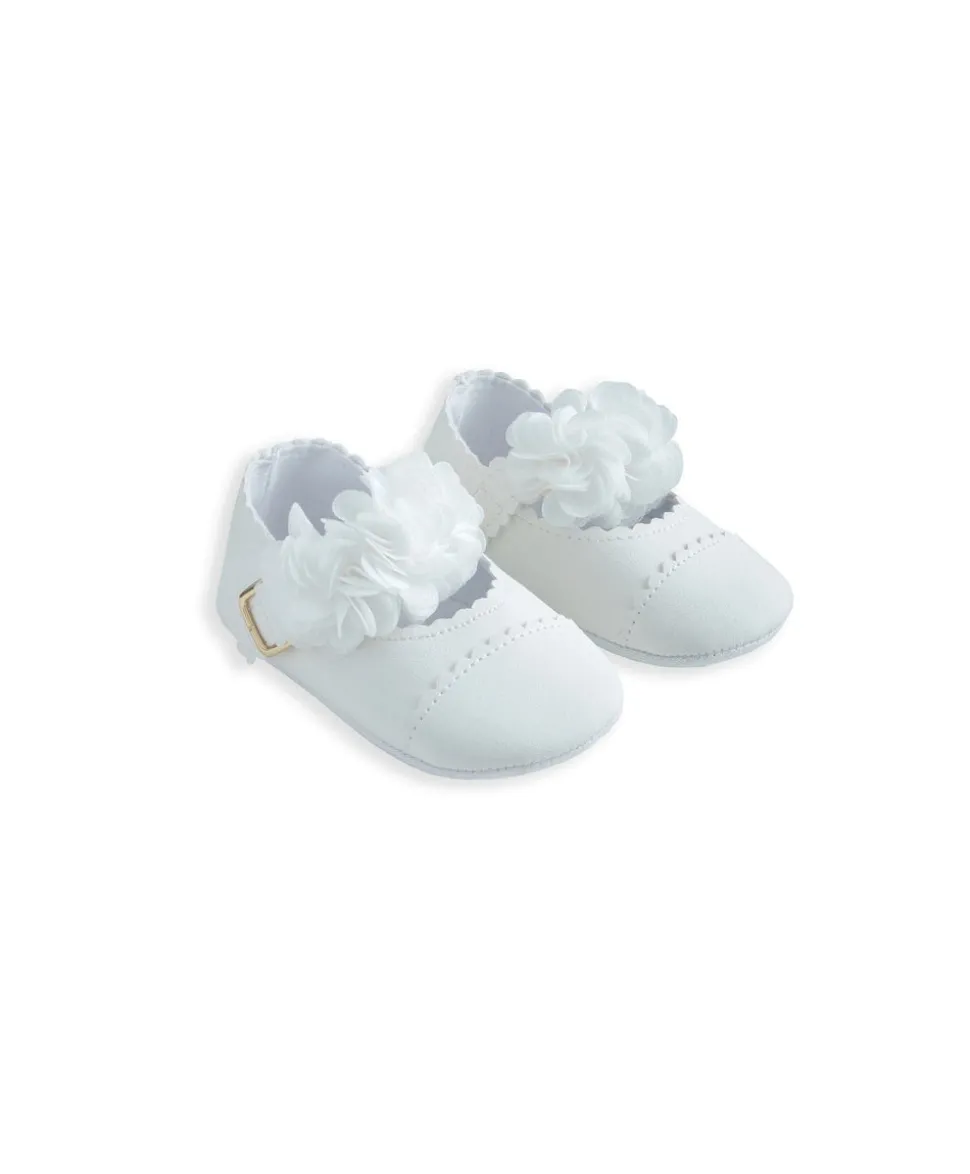 Scalloped Edge Flower Ballet Shoes