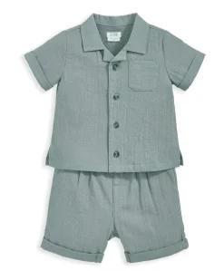 Shirt and Short Outfit Set - Green