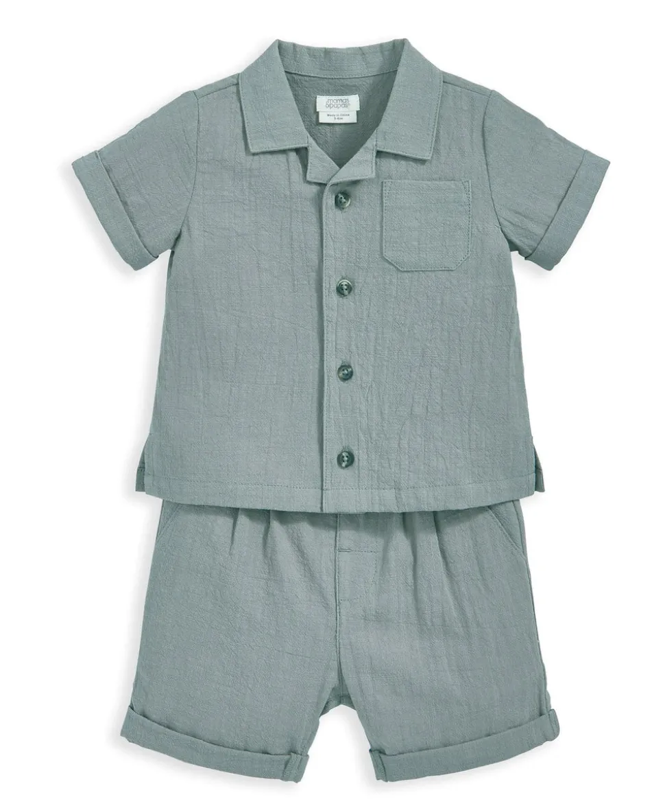 Shirt and Short Outfit Set - Green