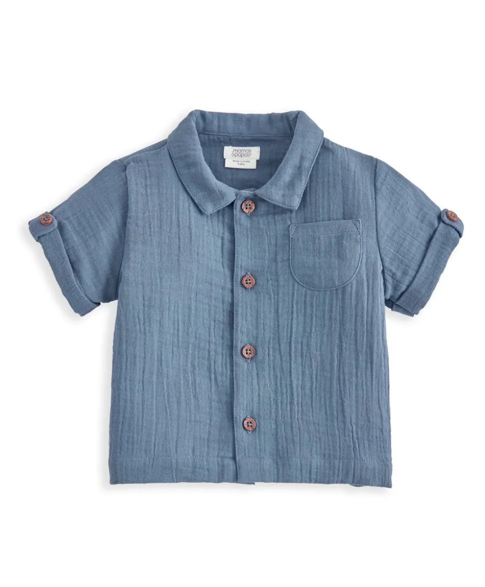 Shirt, Shorts, and Bodysuit Set (3 Pieces) - Blue
