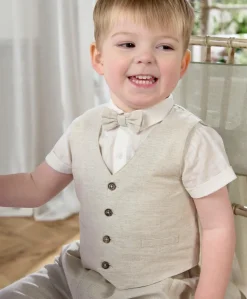 Shirt, Waistcoat, Trousers & Bow Tie Set (4 Pieces)