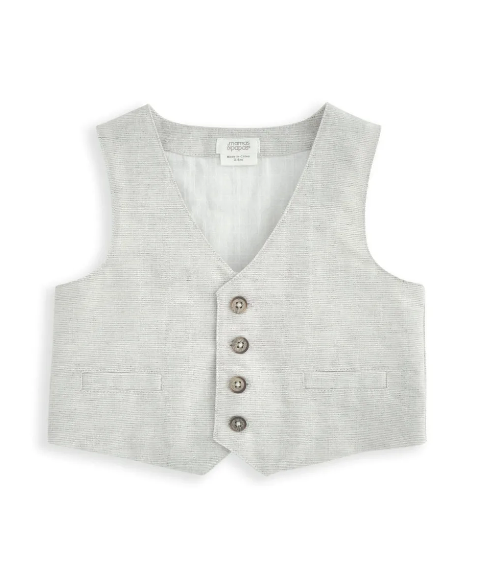 Shirt, Waistcoat, Trousers & Bow Tie Set (4 Pieces)
