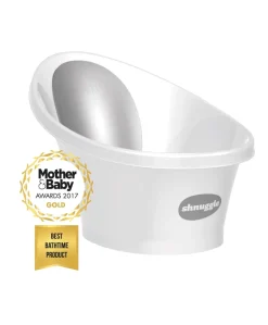 Shnuggle Newborn Baby Bath - White