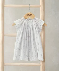 Short Sleeve Dress - Lavender Print