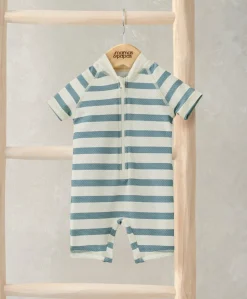 Short Sleeve Rashsuit Swimwear - Stripe