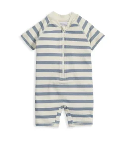 Short Sleeve Rashsuit Swimwear - Stripe