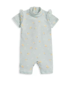 Short Sleeve Rashsuit Swimwear - Lemon