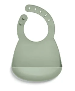 Silicone Bibs (2 Pack) - Dino Teal
