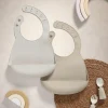 Silicone Bibs (2 Pack) – Neutral Speckle