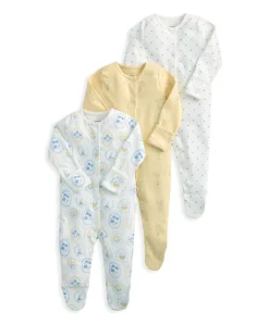 Sleepsuits (Pack of 3) - Delicate Dreamer