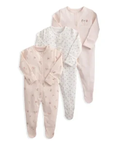 Sleepsuits (Pack of 3) - Wildflower & Floral Prints