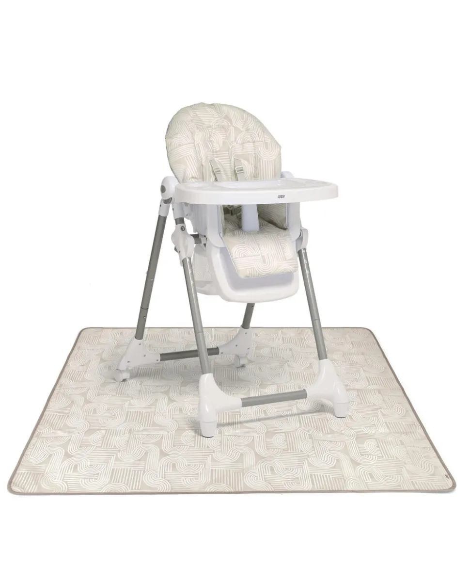 Snax Highchair & Splash Mat Bundle – Woven Natural