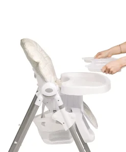 Snax Highchair & Splash Mat Bundle – Woven Natural