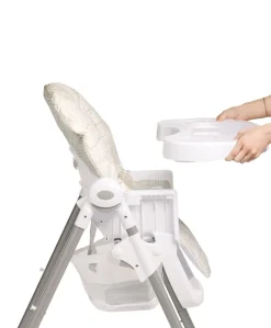 Snax Highchair & Splash Mat Bundle – Woven Natural