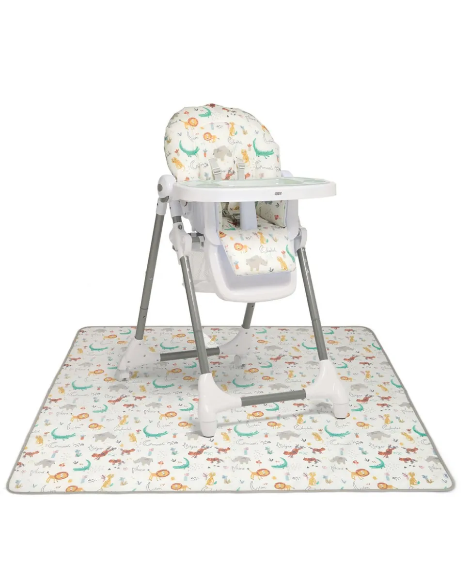Snax Highchair & Splash Mat Bundle – Jungle Alphabet