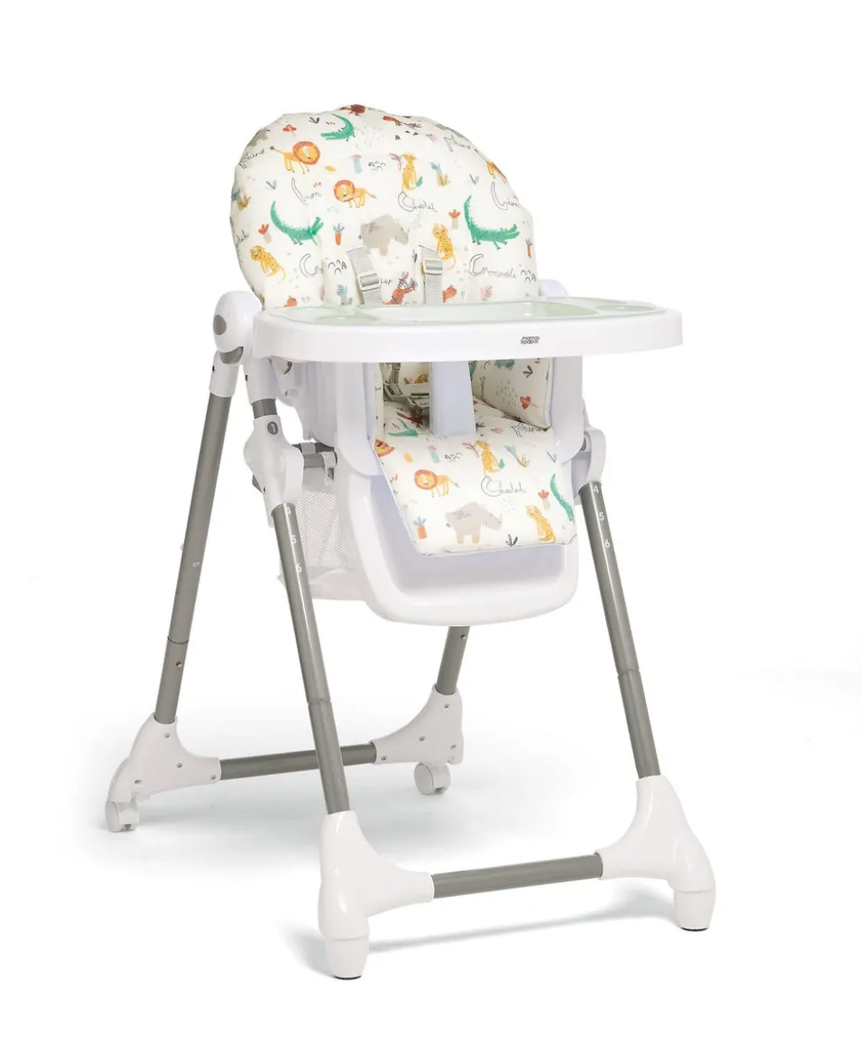 Snax Highchair & Splash Mat Bundle – Jungle Alphabet