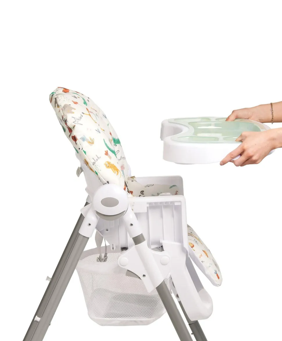Snax Highchair & Splash Mat Bundle – Jungle Alphabet