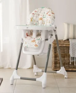 Snax Highchair & Splash Mat Bundle – Jungle Alphabet