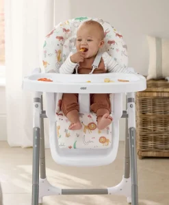 Snax Highchair & Splash Mat Bundle – Jungle Alphabet