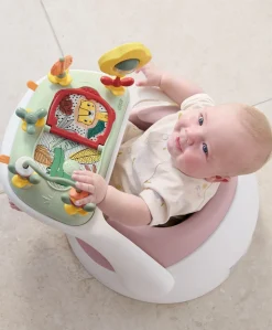 Snug Floor Seat with Activity Tray - Blossom