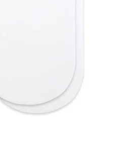Snuz Moses Basket/Pram 2 Pack Fitted Sheets - White