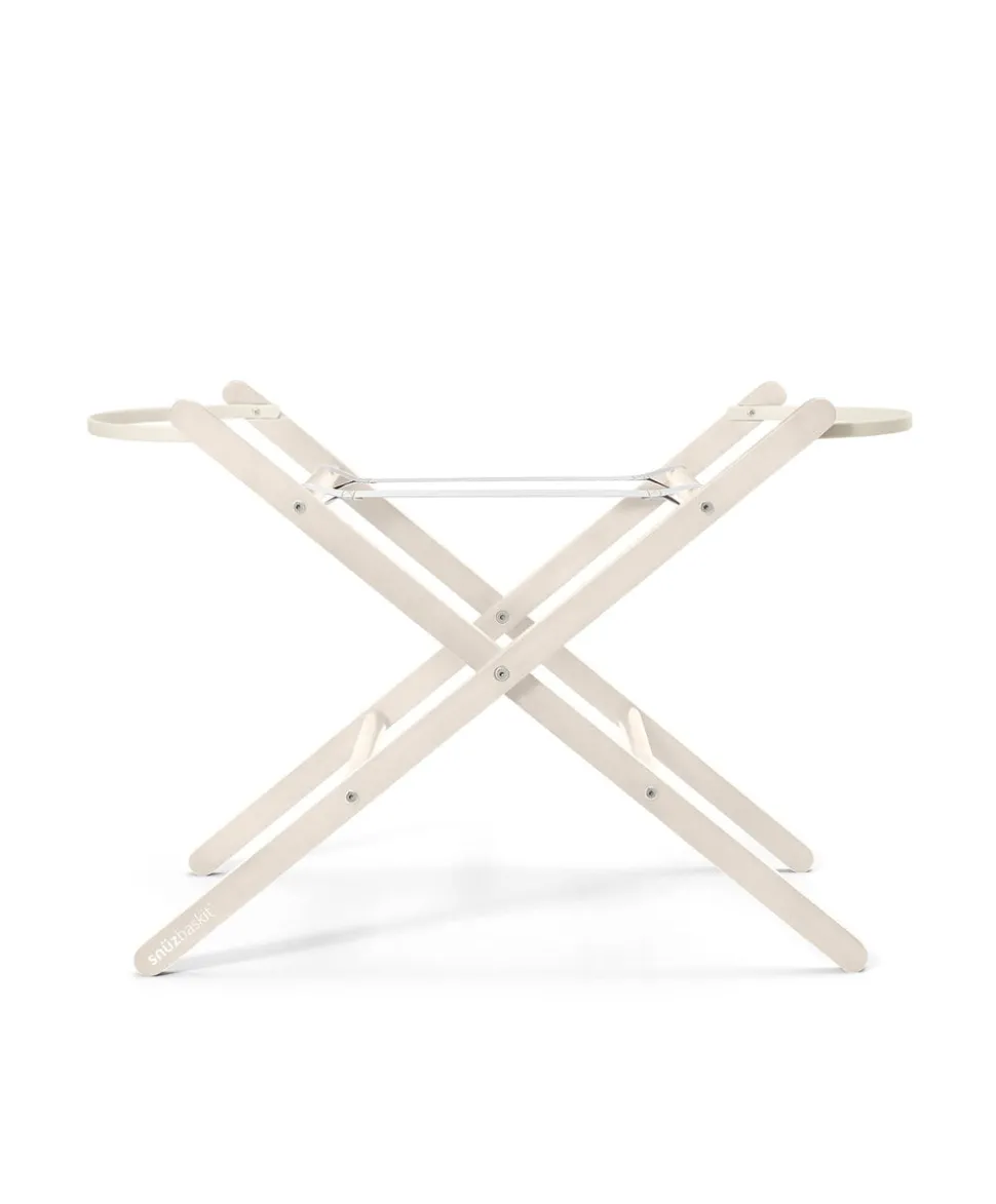 SnuzBaskit Barley Moses Basket & Cashmere Stand - Barley/Cashmere