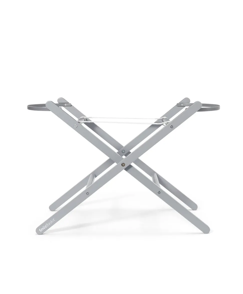 SnuzBaskit Moses Basket & Stand - Light Grey/Dove