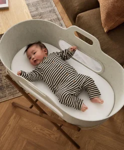 SnuzBaskit Moses Basket & Stand - Barley/Walnut