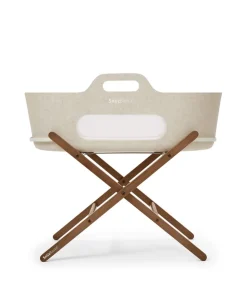 SnuzBaskit Moses Basket & Stand - Barley/Walnut