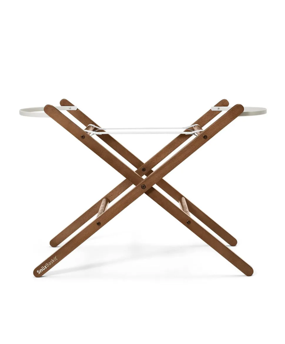 SnuzBaskit Moses Basket & Stand - Barley/Walnut