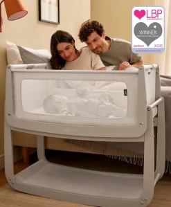 SnuzPod 5 Bedside Crib - Pebble