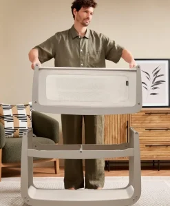 SnuzPod 5 Bedside Crib - Pebble