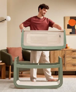 SnuzPod 5 Bedside Crib - Sage