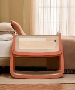 SnuzPod 5 Bedside Crib - Terracotta