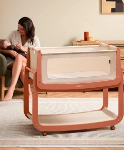 SnuzPod 5 Bedside Crib - Terracotta