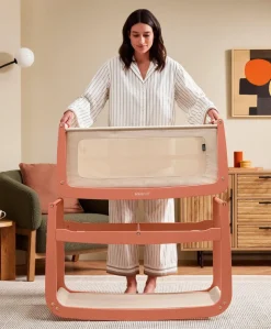 SnuzPod 5 Bedside Crib - Terracotta