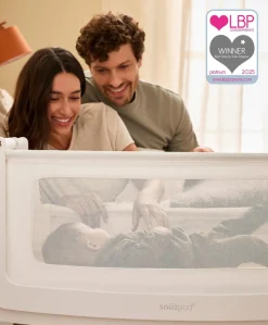 SnuzPod 5 Bedside Crib - White