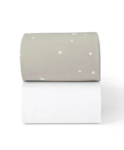 Snüz Twin Pack Cot & Cotbed Sheets - Grey Star