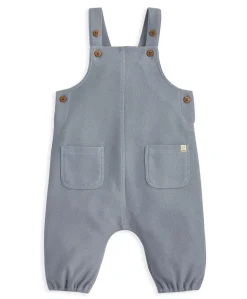 Striped Dungarees & Bodysuit Set (2 Pieces) – Blue