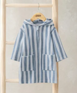 Striped Hood Poncho