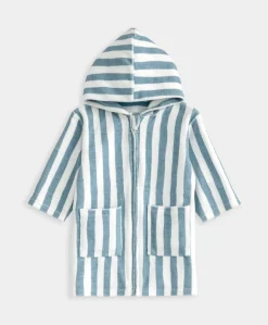 Striped Hood Poncho