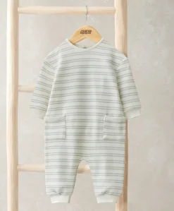 Striped Ribbed Romper