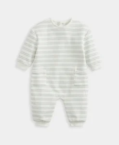 Striped Ribbed Romper