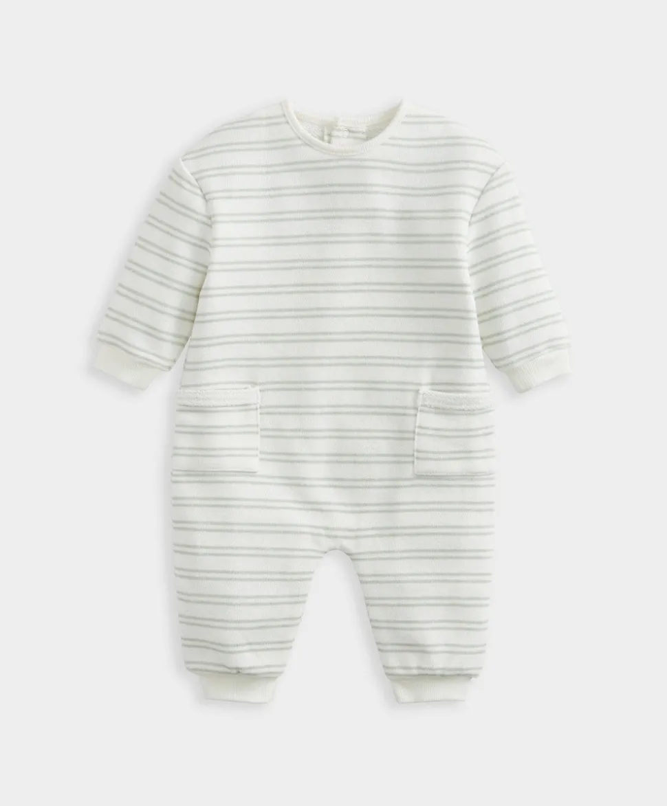 Striped Ribbed Romper