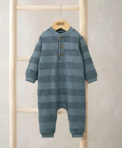Striped Romper – Blue
