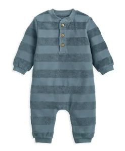 Striped Romper – Blue