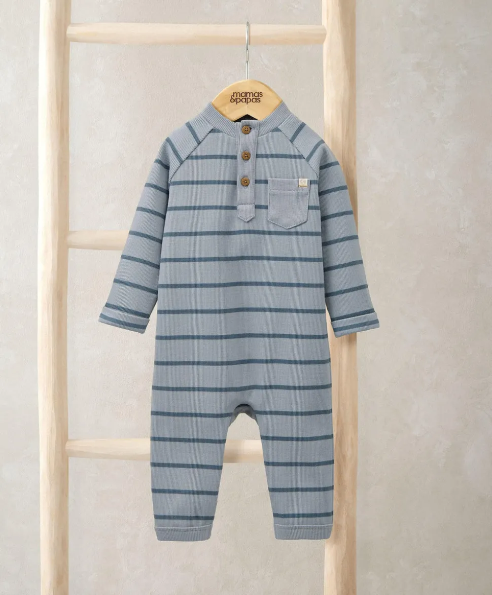 Striped Romper – Blue